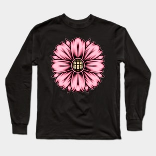 Pink flower illustration Long Sleeve T-Shirt